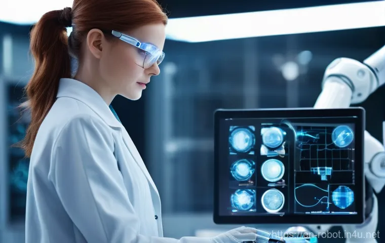 로봇공학 자격증 - **Prompt 1: Futuristic Robotics Engineer at Work**
    "A highly detailed, realistic image of a fema...